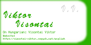 viktor visontai business card